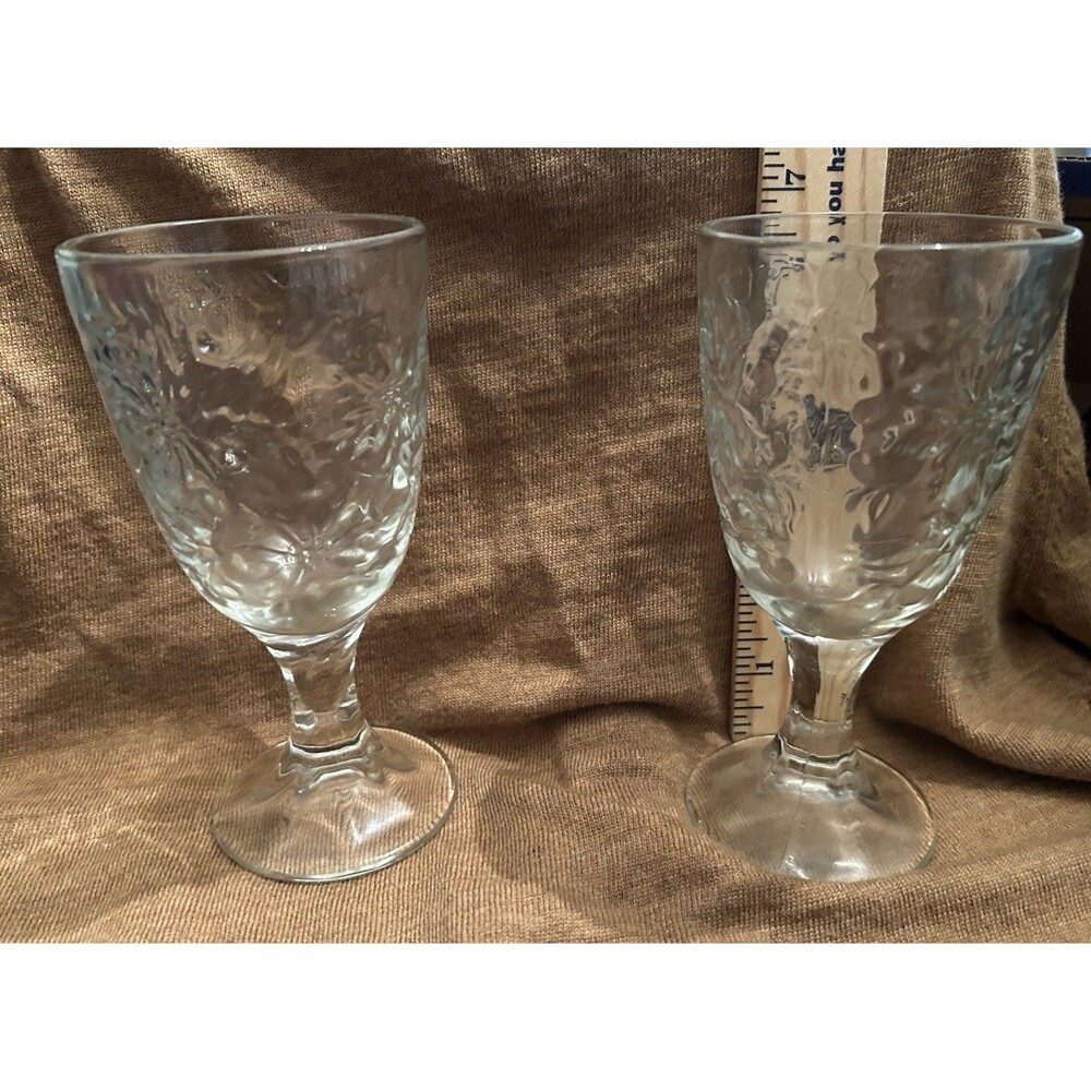 Lot Of 2 PRINCESS HOUSE FANTASIA CLEAR WATER GOBLET 6 7/8" (2 goblets)